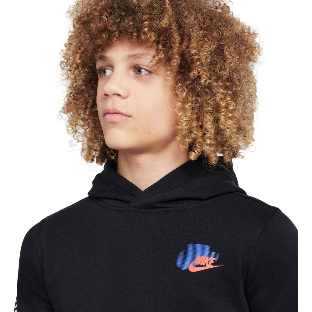 Nike sudadera niño B NSW SI FLC PO HOODIE BB2 vista detalle