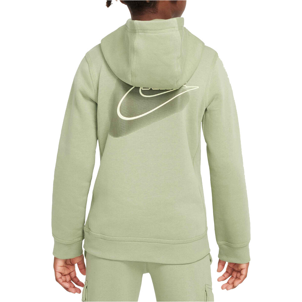 Nike sudadera niño B NSW SI FLC PO HOODIE BB2 vista trasera