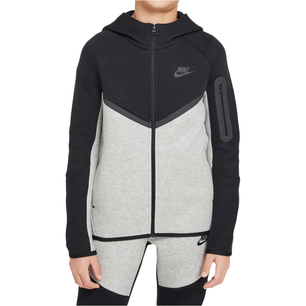 Nike sudadera niño B NSW TCH FLC FZ - PD vista frontal