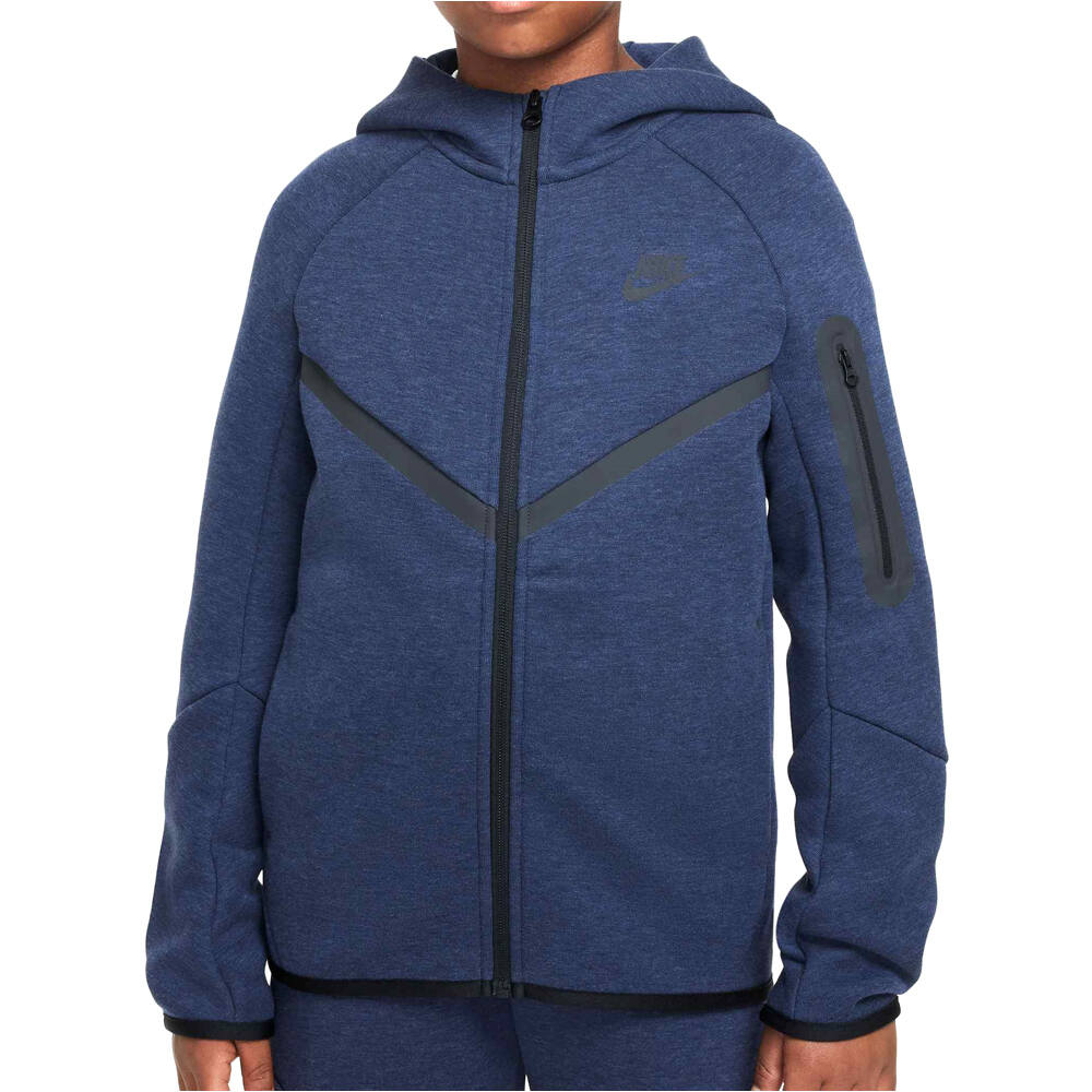 Nike sudadera niño B NSW TCH FLC FZ - PD vista frontal