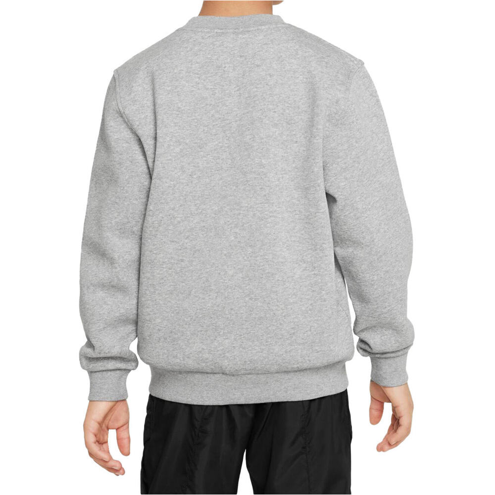 Nike sudadera niño K NSW CLUB FLC CREW LS HBR vista trasera