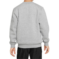 Nike sudadera niño K NSW CLUB FLC CREW LS HBR vista trasera