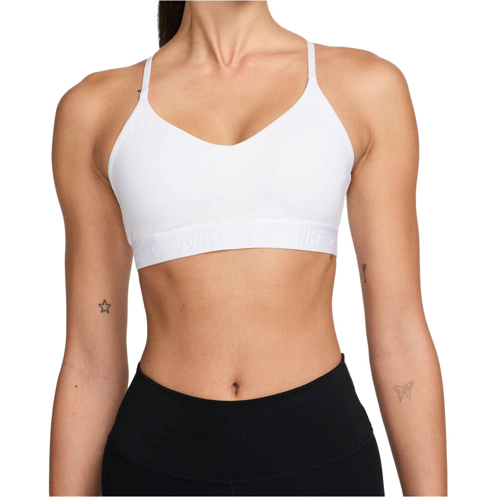 Nike Sujetador Yoga W NK DF INDY LGT SPT BRA vista frontal