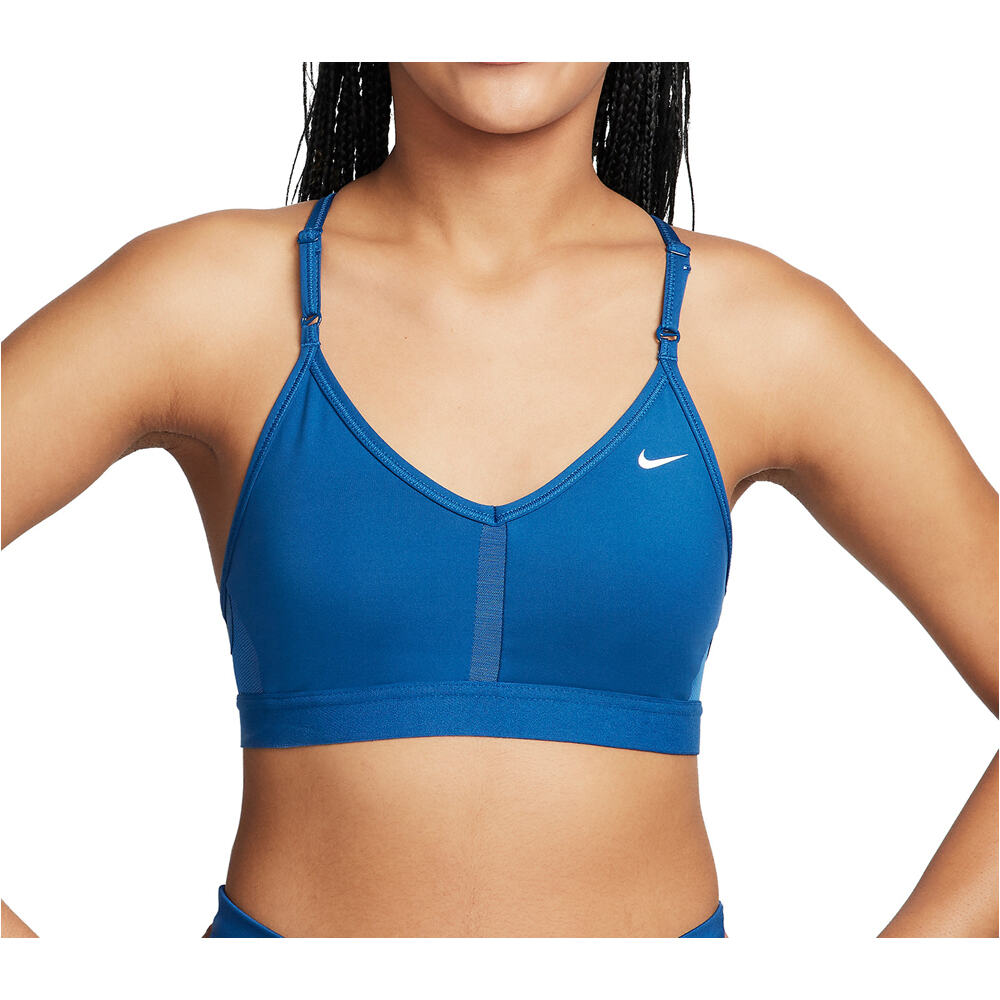 Nike sujetadores deportivos W NK INDY V-NECK BRA vista frontal