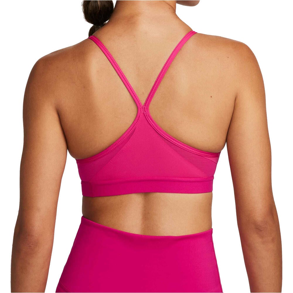 Nike sujetadores deportivos W NK INDY V-NECK BRA vista trasera