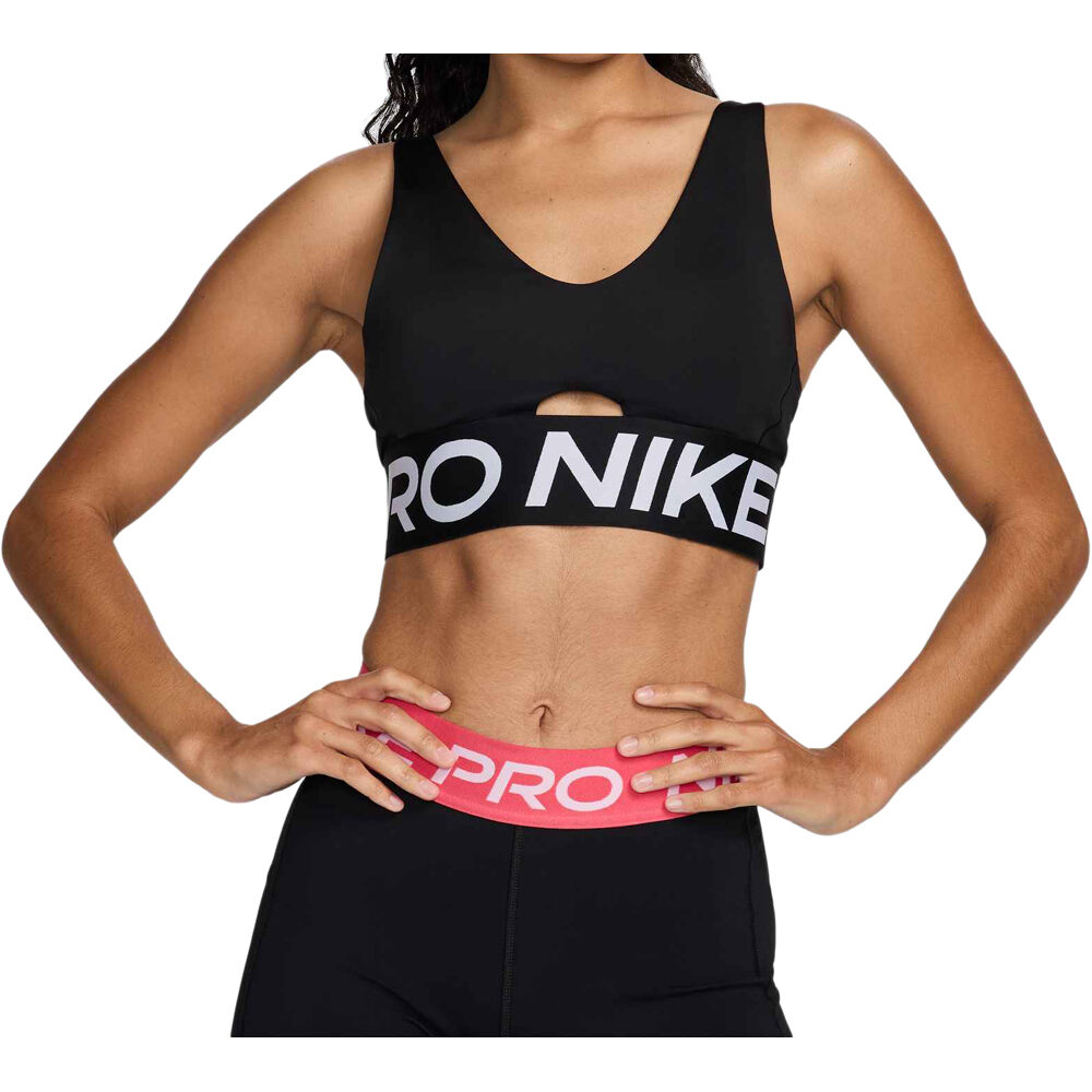 Nike sujetadores deportivos W NP INDY PLUNGE BRA BOLD vista frontal