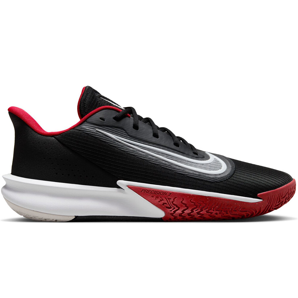 Nike zapatilla baloncesto PRECISION VII NERO lateral exterior