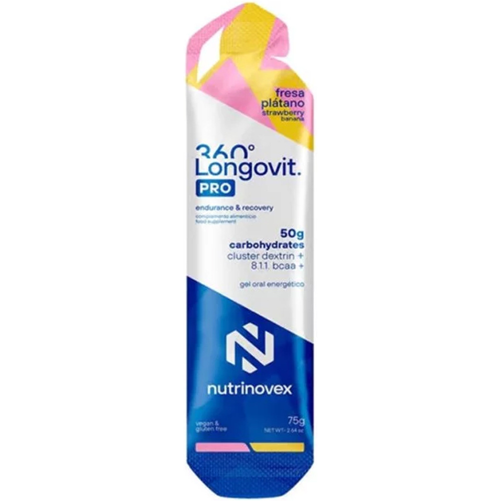 Nutrinovex energía instantánea Longovit 360 Gel PRO vista frontal