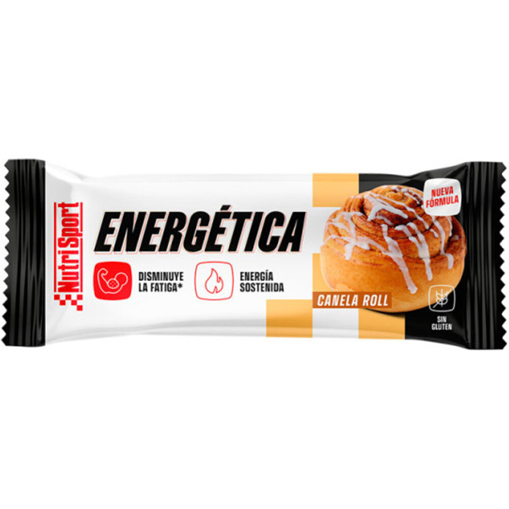 Nutrisport barritas energéticas ENERGETICA CANELA ROLL 51g vista frontal