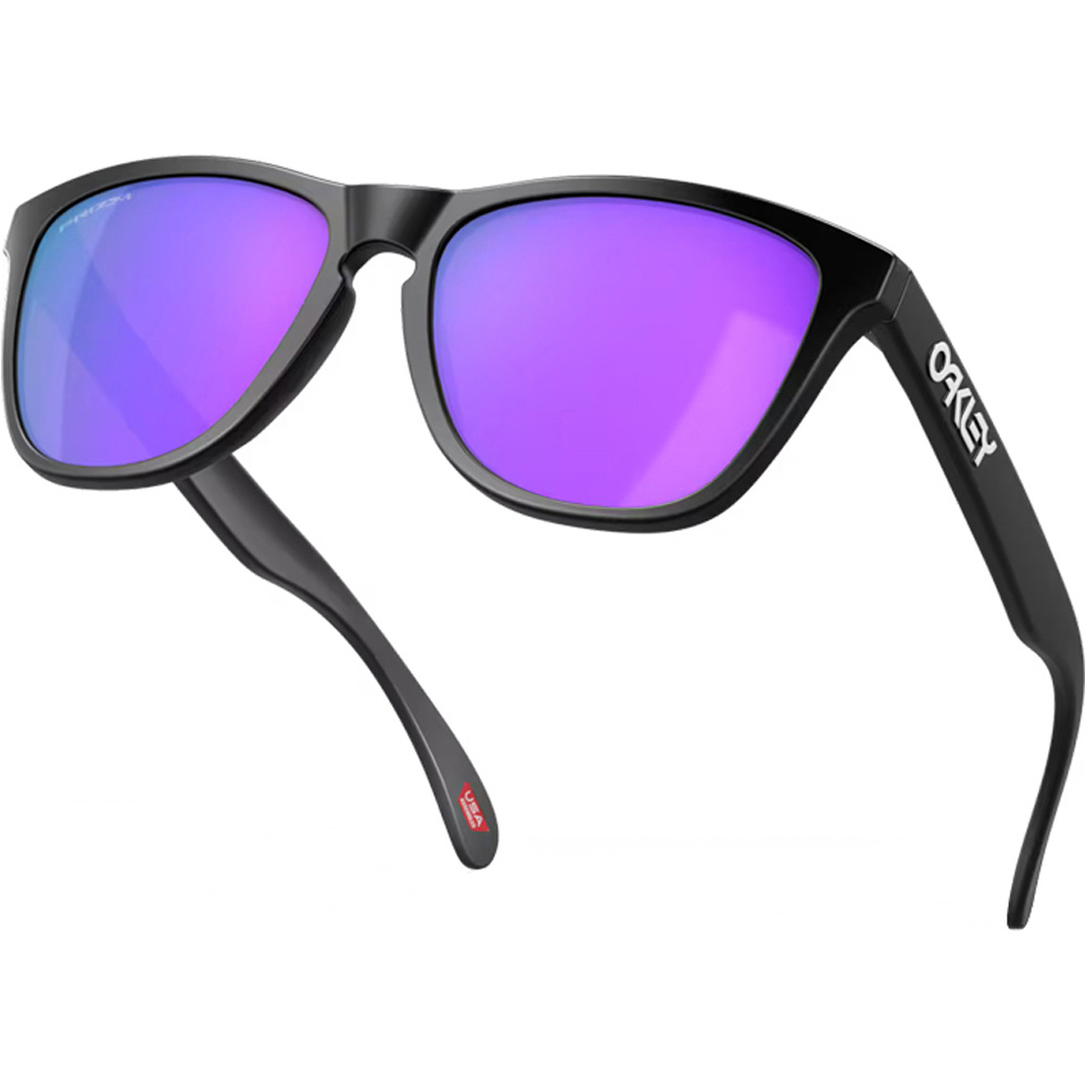 Oakley gafas deportivas Frogskins Matte Black w/ PRIZM Violet 04