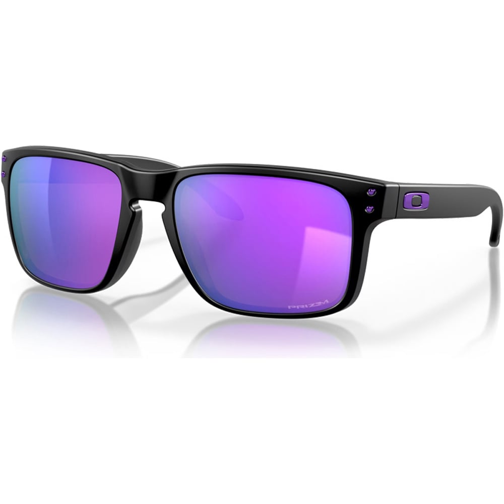 Oakley gafas deportivas Holbrook Matte Black w/ PRIZM Violet vista frontal