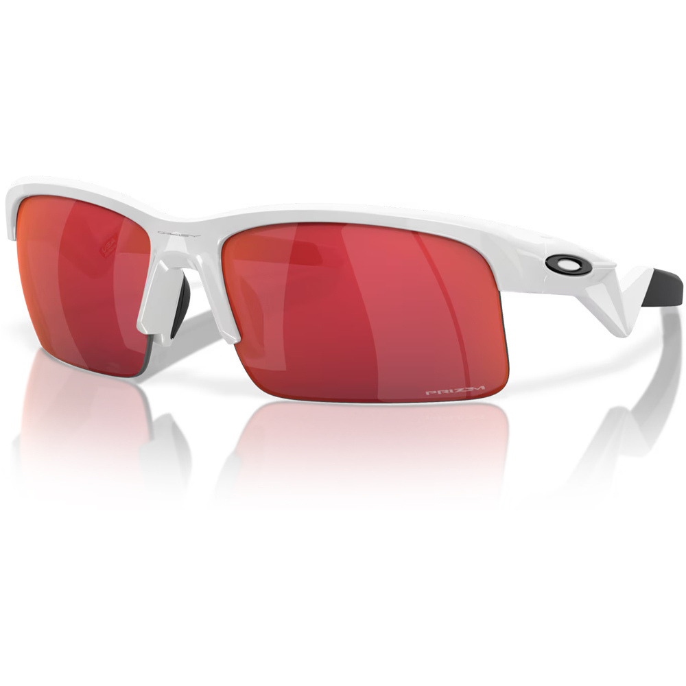 Oakley gafas deportivas infantiles Capacitor Pol White w/ Prizm Field vista frontal