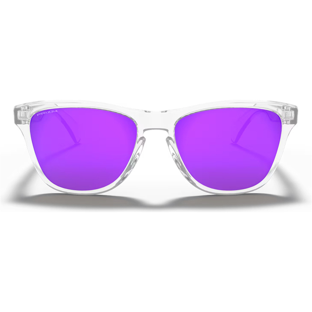 Oakley gafas deportivas infantiles Frogskins XS Pol Clear w/ PRIZM Violet 01