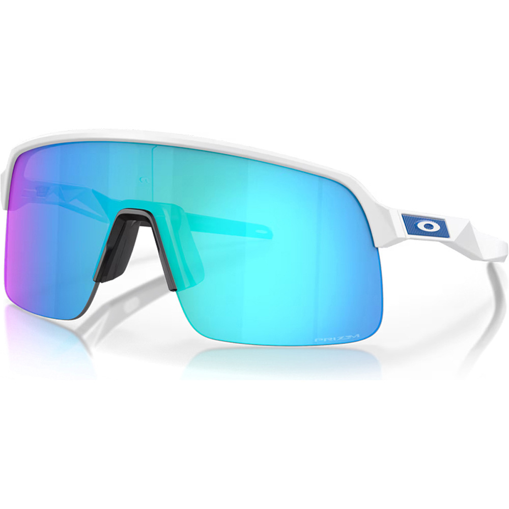 Oakley gafas deportivas Sutro Lite Matte White w/ Prizm Sapphire vista frontal