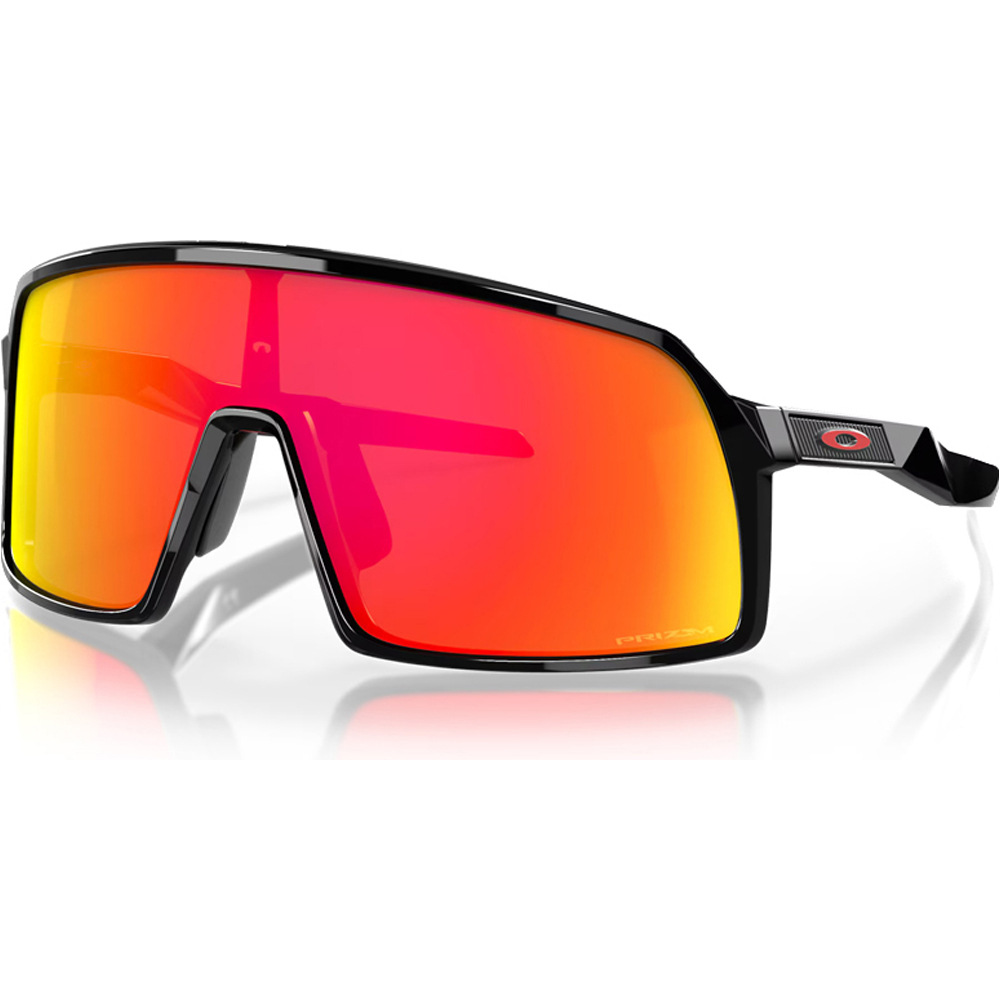 Oakley gafas deportivas Sutro S Pol Black w/ Prizm Ruby vista frontal