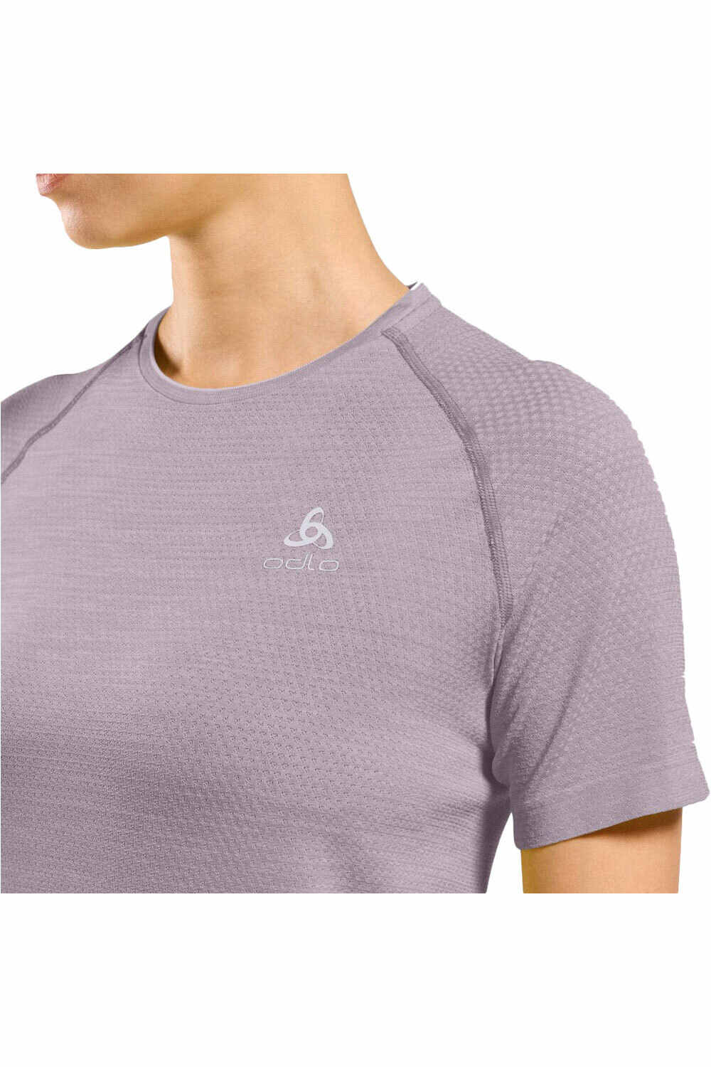 Odlo camiseta entrenamiento manga corta mujer ESSENTIAL SEAMLESS vista detalle