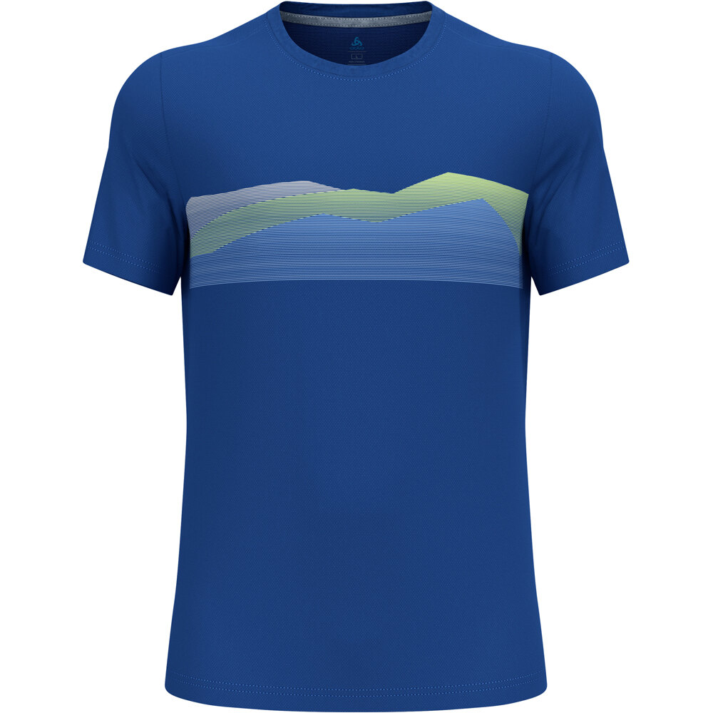 Odlo camiseta montaña manga corta hombre T-shirt crew neck s/s F-DRY RIDGELINE vista frontal