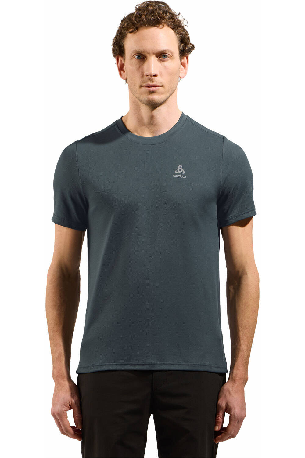 Odlo camiseta montaña manga corta hombre T-shirt crew neck s/s F-DRY vista frontal