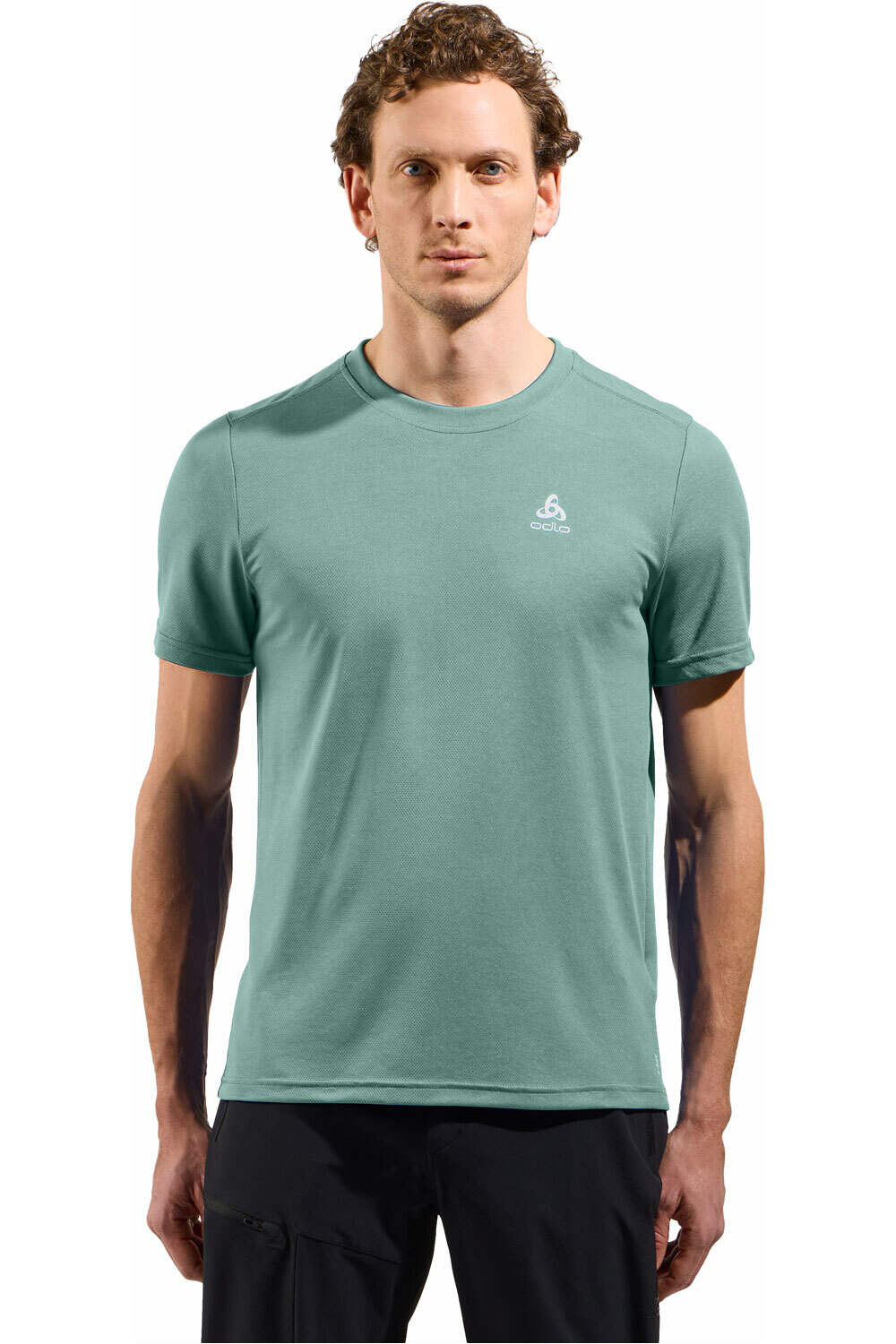 Odlo camiseta montaña manga corta hombre T-shirt crew neck s/s F-DRY vista frontal