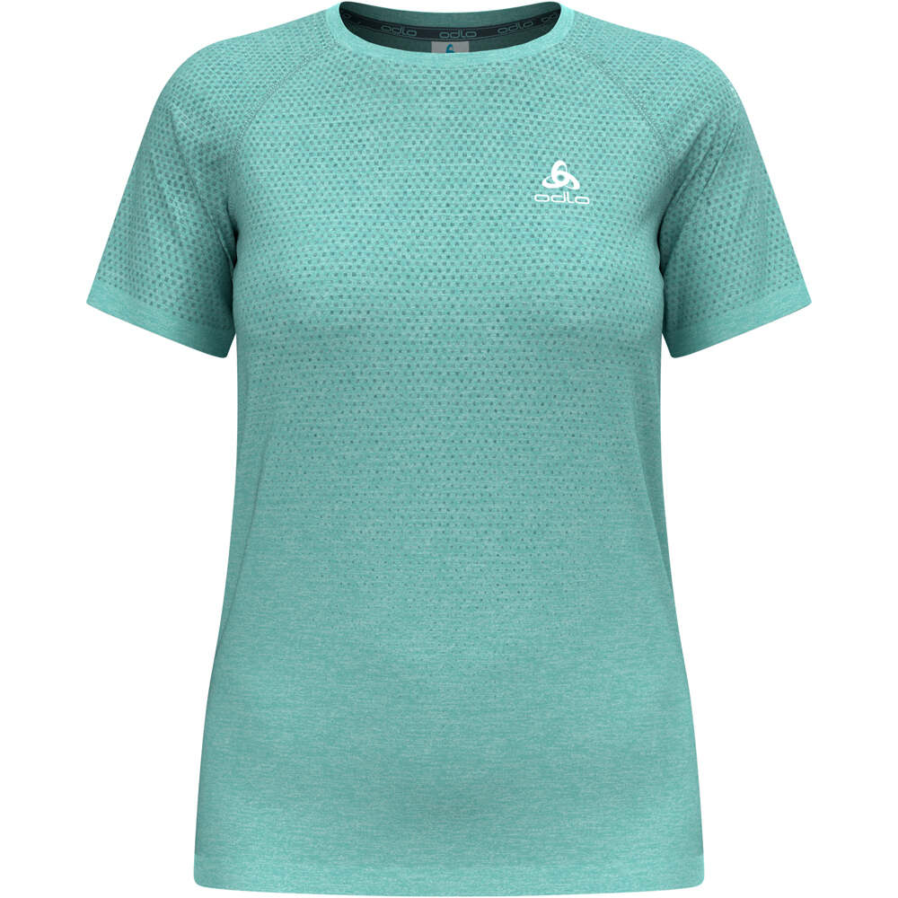 Odlo camiseta montaña manga corta mujer ESSENTIAL SEAMLESS vista detalle