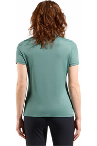 Odlo camiseta montaña manga corta mujer Polo shirt s/s CARDADA vista trasera