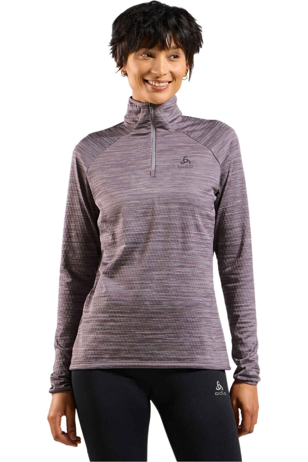 Odlo camiseta térmica manga larga mujer ESSENTIAL THERMAL vista frontal