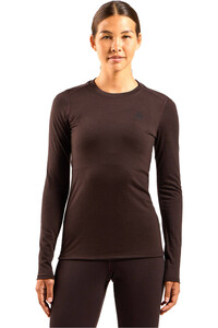 Odlo camiseta térmica manga larga mujer MERINO 160 vista frontal