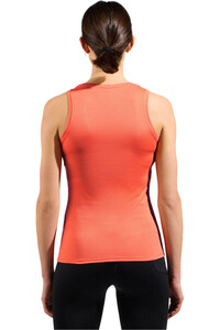 Odlo camiseta térmica sin mangas mujer BL TOP v-neck singlet ACTIVE F-DRY LIGHT vista trasera