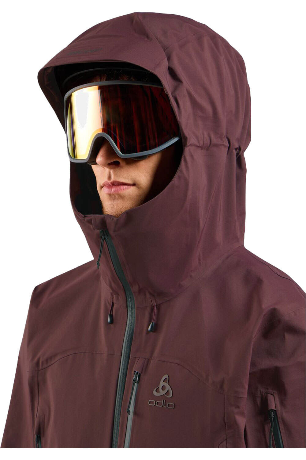 Odlo chaqueta impermeable hombre X-ALP 3L vista detalle