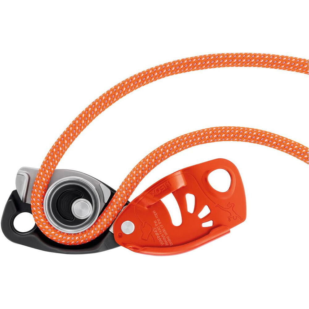 Petzl asegurador escalada ASSUREUR NEOX ORANGE 02