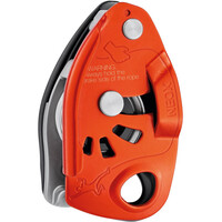 Petzl asegurador escalada ASSUREUR NEOX ORANGE vista frontal