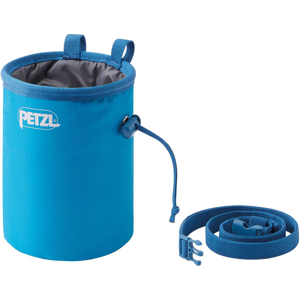 Petzl saco magnesio Bolsa para magnesio BANDI BRIGHT BLUE vista frontal