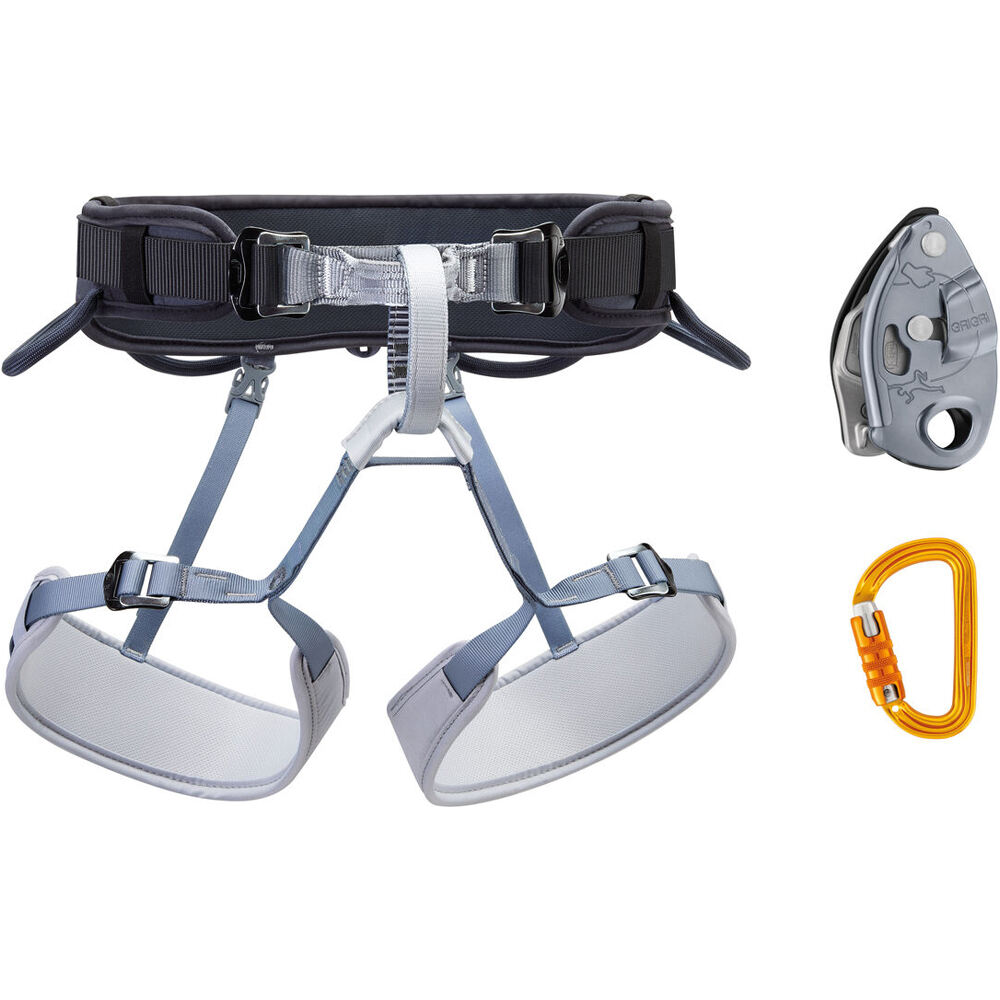 Petzl varios roca KIT CORAX SMD TL GRIGRI GRIS T1 vista frontal