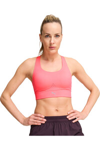 Puma body running mujer PWRbreathe RUN BRA vista frontal