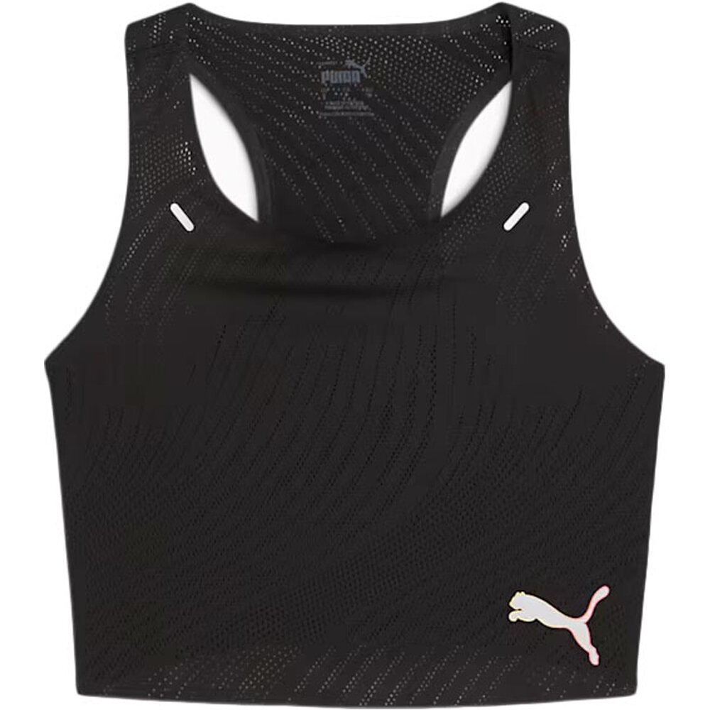 Puma body running mujer RUN ULTRASPUN CROP T vista frontal