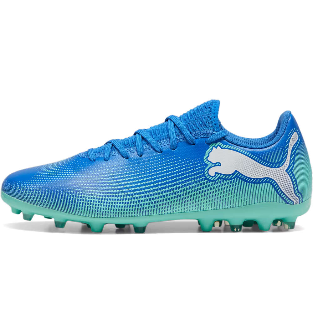 Puma botas de futbol cesped artificial FUTURE 7 PLAY MG AZVE lateral exterior