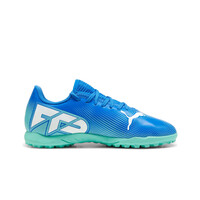 Puma botas de futbol niño multitaco y terreno duro FUTURE 7 PLAY TT Jr AZVE puntera