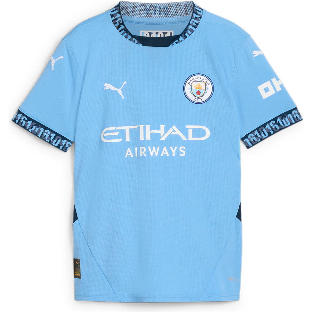 Puma camiseta de fútbol oficiales niño M.CITY 25 HOME JR JERSEY vista detalle