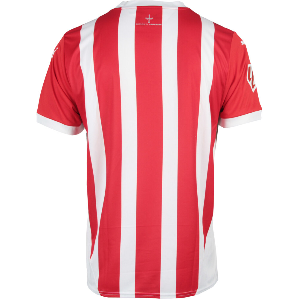 Puma camiseta de fútbol oficiales SPORTING GIJON 25 Home Jersey vista trasera