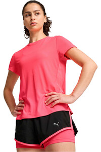 Puma camiseta entrenamiento manga corta mujer RUN FAVORITES VELOCI vista frontal