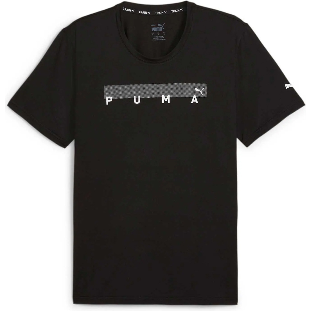 Puma camiseta fitness hombre ENERGY CLOUDSPUN GRA vista frontal