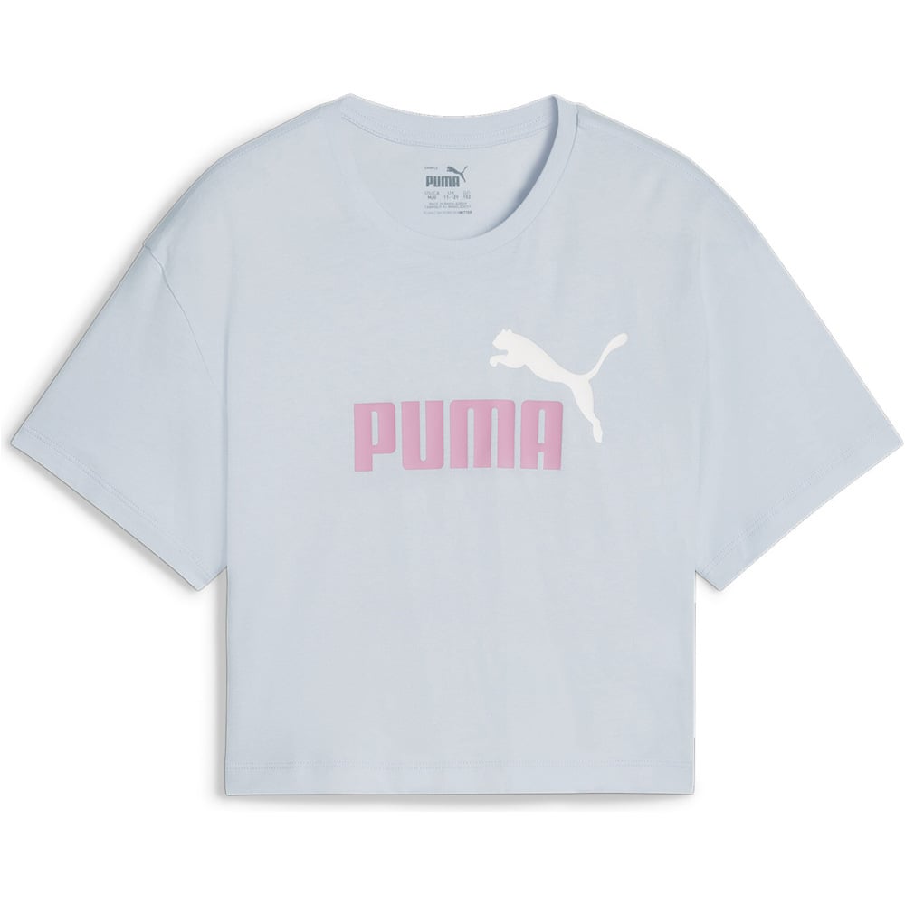 Puma camiseta manga corta niña Girls Logo Cropped T vista frontal