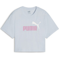 Puma camiseta manga corta niña Girls Logo Cropped T vista frontal