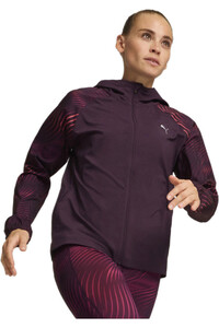 Puma camiseta técnica manga larga mujer RUN FAVORITE AOP WOV vista frontal