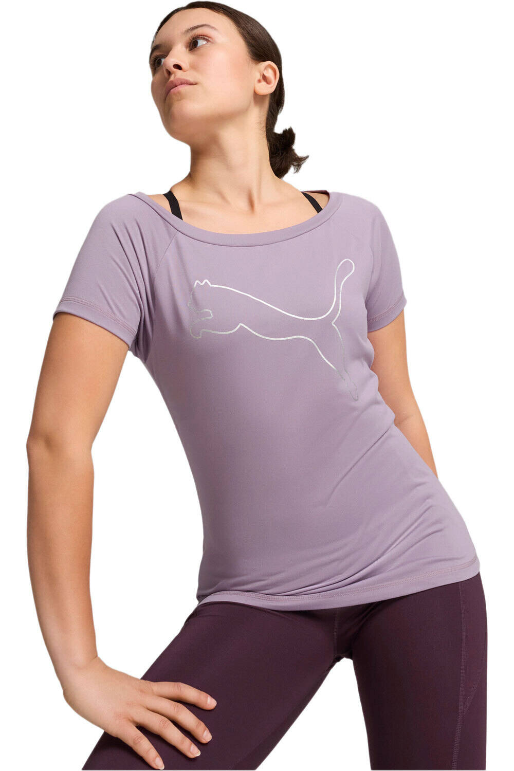 Puma camisetas fitness mujer Train Favorite Jersey Cat Tee vista frontal