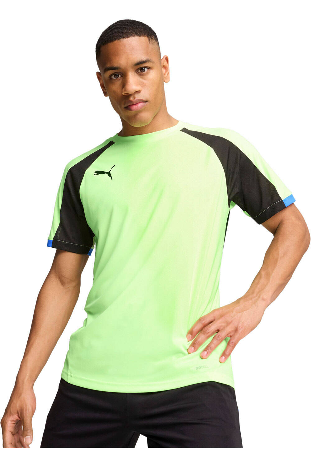 Puma camisetas fútbol manga corta INDIVIDUALLIGA JERSEY  AM vista frontal