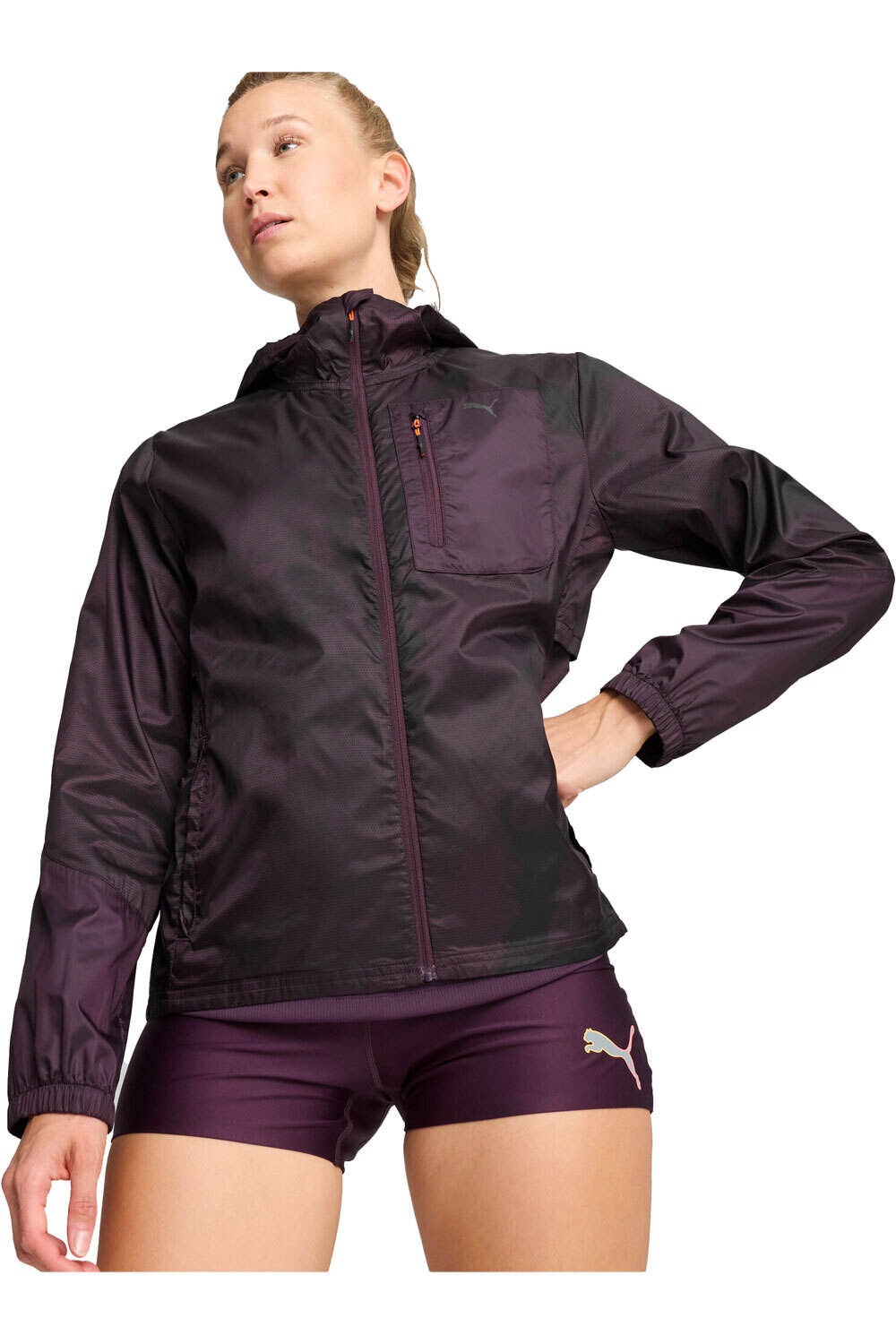 Puma CHAQUETA TRAIL RUNNING MUJER W SEASONS WindCELL R vista frontal