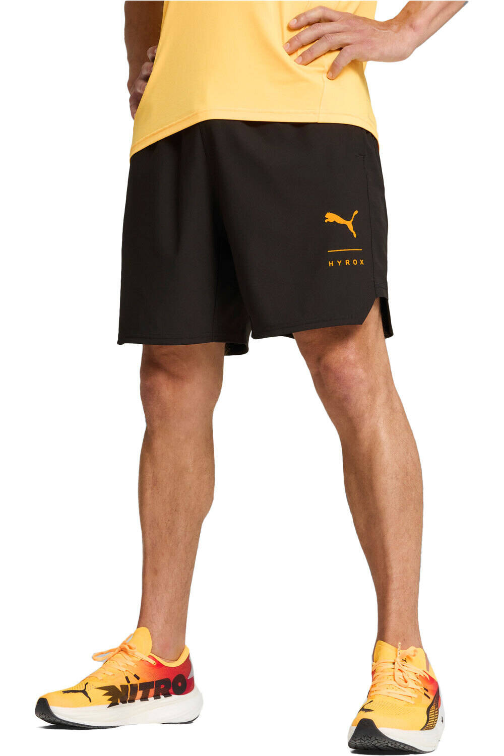 Puma pantalón corto fitness hombre HYROX x PUMA Fuse Stretch 7 Short vista frontal