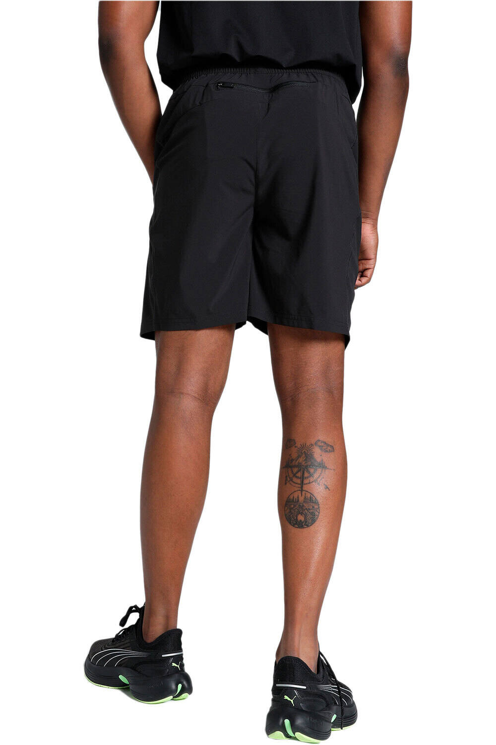 Puma pantalón corto fitness hombre Puma Flex 7 Woven Short vista trasera