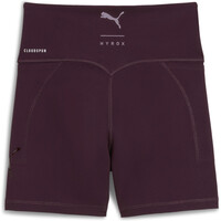 Puma pantalones y mallas cortas fitness mujer HYROX x PUMA Cloudspun HW 5 Tight Short 04